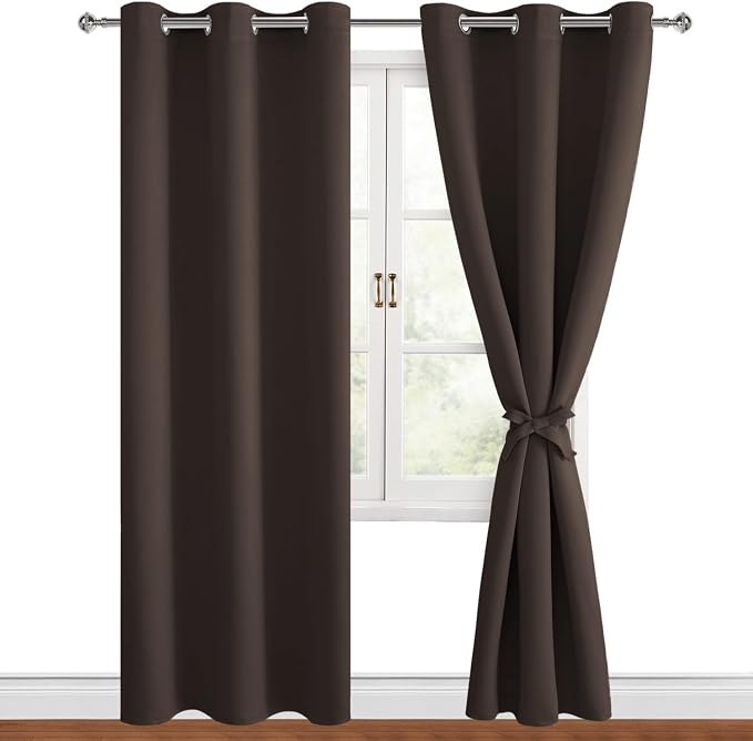 Blackout Curtains for Bedroom, 38 x 84 Inches Long, 2 Panels | Thermal - Image 9