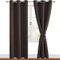 Blackout Curtains for Bedroom and Living Room, 38 x 72 Inch | Thermal Insulated by Hiasan