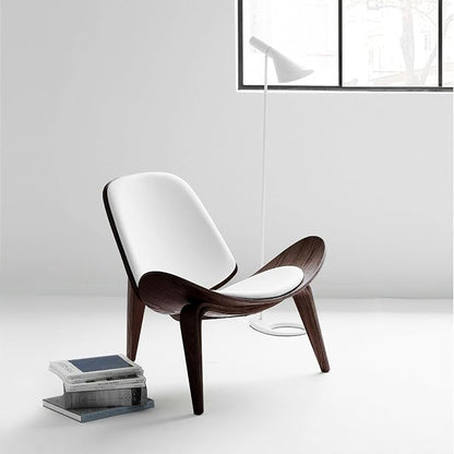 OAKHAM Shell Chair for Living Room, Ergonomic Plywood Accent Mid Century Modern - Image 3