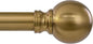Warm Gold Curtain Rods for Windows Small 28 to 48 Inch 1" Diameter Short by Unknown