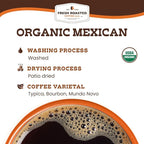 Fresh Roasted Coffee, Organic Mexican | Mold & Myco 3rd Party Tested, USDA Organic, Kosher | Medium Roast 5 lb (80 oz) Whole Bean