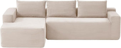 96" Cloud Sectional Couch, Modern Modular Sectional Sofa - Image 8