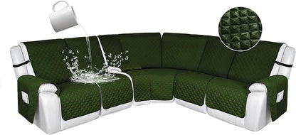 HDCAXKJ 100% Waterproof Reclining Sectional Couch Covers L Shape Recliner Sofa by HDCAXKJ