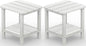 SERWALL Double Adirondack Side Table Set of 2, End Table- White by SERWALL