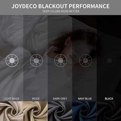 Joydeco Blackout Curtains 95 Inches Long 1 Panel, Thermal Insulated Long - Image 6