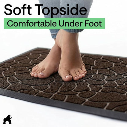 GORILLA GRIP 100% Waterproof All-Season WeatherMAX Doormat 35x23, US Designed - Image 8