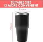 30oz Stainless Steel Travel Mug with Lid, 16 Pack Double Wall Vacuum Insulated Bulk Tumbler, Powder Coated Coffee Cup Suitable for Vehicle Cup Holders (Assorted Colors)