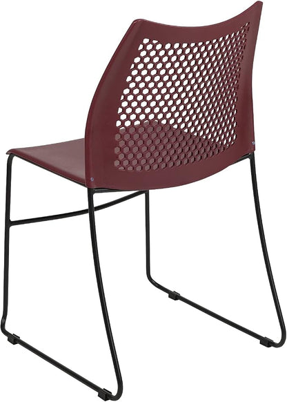 Flash Furniture HERCULES Series 661 lb. Capacity Burgundy Stack Chair - Image 5