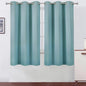 Stone Blue Thermal Blackout Curtains/38 x 63 Inch/Set of 2 Panels Room by Lemomo