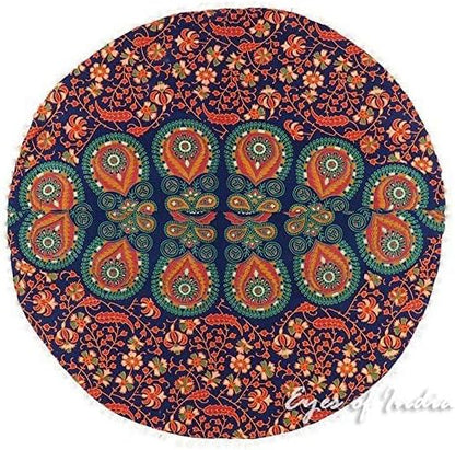 Mandala Floor Pillow Cover Meditation Cushion Seating Throw Hippie Round - Image 8