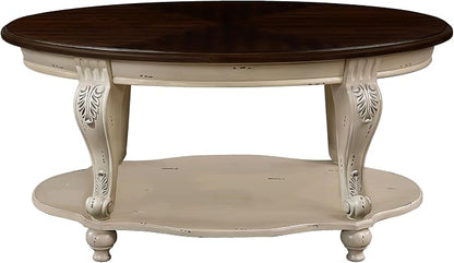 3-Piece Traditional Solid Wood Table Set, Vintage Table Set of 3 Includes 1 - Image 9