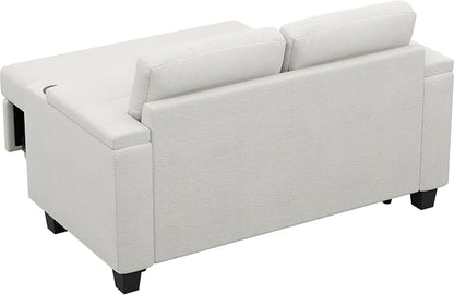 Belffin Chenille Sectional Sleeper Sofa - Image 9