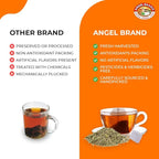 Angel Brand Lemongrass Tea Bags 20 Tea Bags – Pack 3 Lemon Grass Tea with Ginger, Rose Hips, & Clove - Lemongrass Tea Bags with Balanced Flavor, Rich Nutrients & Health Benefits