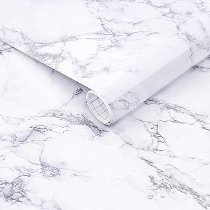 Arthome White Marble Contact Paper by ArthomeWALLDECOR