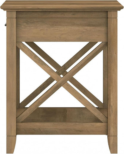 Bush Home End Table with Drawer, Nightstand with Storage, Living Room and - Image 9