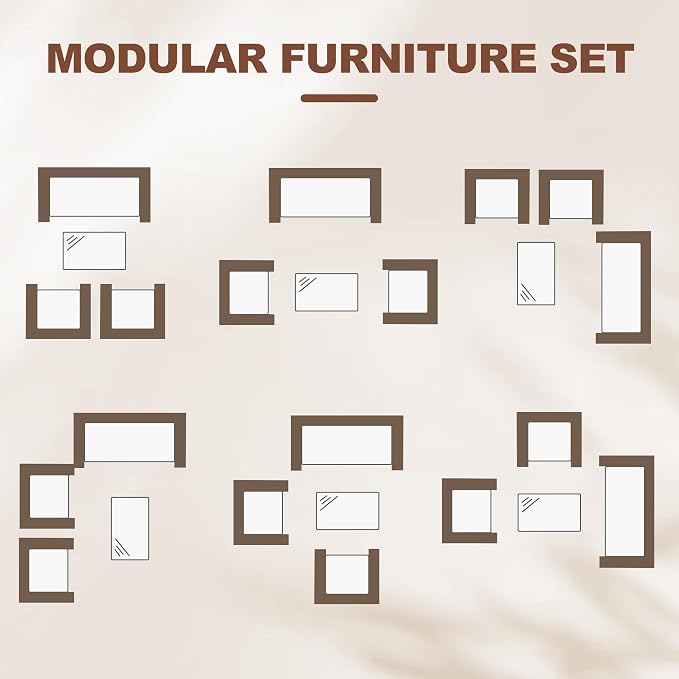 GarveeLife 4-Piece Patio Furniture Set, Rattan Outdoor Furniture - Image 3