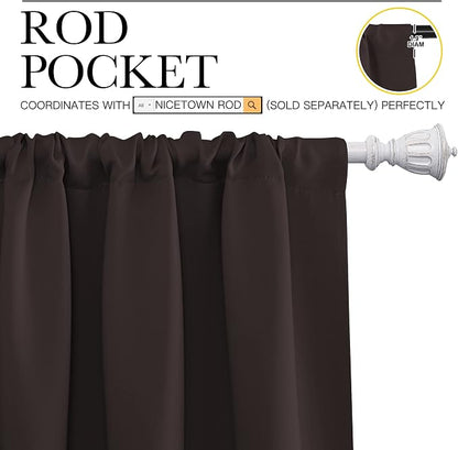 NICETOWN Kitchen Curtains Thermal Insulated Curtains & Drapes, Small Window - Image 3