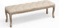 Cozyman Bedroom Bench, French Vintage Tufted Entryway 52.5" Carving Upholstered by COZYMAN