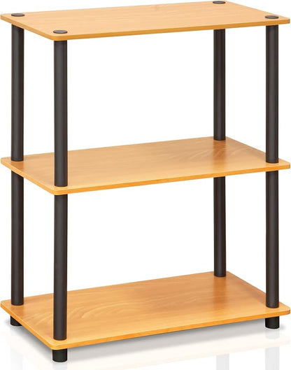 Furinno TURN-N-TUBE Storage Shelves, 3-Tier Book Shelf, Corner Shelf, Toolless - Image 7