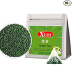 XIEJINJI Green Tea, 3.2g*40 Tea Bags, Whole Leaf Tea, No Sugar - No Additives, see-through compostable teabags