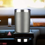 20oz Tumbler Bulk Stainless Steel Vacuum Insulated Tumblers with Lid Double Wall Travel Mug Durable Powder Coated Coffee Cup, Suitable for Ice Drinks and Hot Beverage (Gray 12pack)