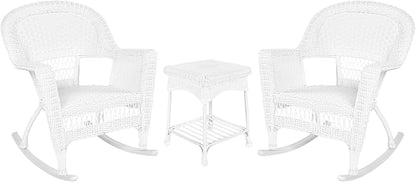 Jeco 3 Piece Rocker Wicker Chair Set by Jeco
