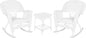 Jeco 3 Piece Rocker Wicker Chair Set by Jeco