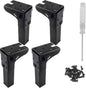 4Pcs Folding Table Furniture Legs 5.5 Inch, Heavy Duty Metal Hairpin Table Legs by LifCratms