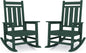 KINGYES Oversized Outdoor Rocking Chair Set of 2, All-Weather Patio Rocking by KINGYES