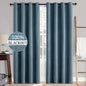 MIULEE 90 Inches Linen Texture Curtains by MIULEE