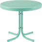 Crosley Furniture Griffith Weather Resistant Retro Metal Outdoor Side Table by CrosleyFurniture