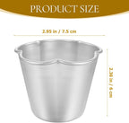 6pcs Flower Shape Pudding Moulds Aluminum Baking Cups Non Stick Round Nonstick Egg Tart Cupcake Muffin Cheesecake Mould for Baking Tool Cake Mold Silicone Egg Molds