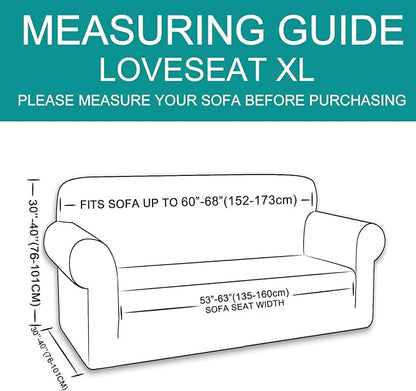 U-NICE HOME Oversized Stretch Loveseat Couch Cover, 1-Piece Sofa cover - Image 6