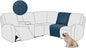 ALIECOM 100% Waterproof Recliner Sectional Couch Covers L Shape Stretch Corner by ALIECOM