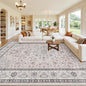 10x12 Area Rugs Living Room: Bedroom Washable Carpet Beige & Grey | Large by Luxturiy