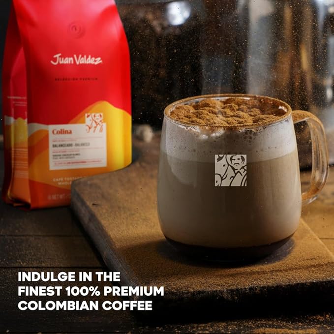 Juan Valdez Colina Whole Bean Coffee, Balanced Roast 16 OZ - Premium Colombian Coffee - Unique “Caracolito” beans produce a coffee of balanced flavor and mild texture