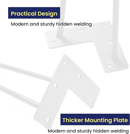 SMARTSTANDARD 4 Inch Heavy Duty Hairpin Furniture Legs, Metal Home DIY Projects - Image 3