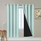 Yakamok Aqua 100% Blackout Curtains 72 Inches Long by Yakamok