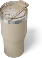 RTIC 20oz Essential Tumbler with Lid, Insulated, Stainless Steel, Metal, Double Wall Vacuum-Insulation, Ceramic Lined, Travel Cup for Iced Coffee, Tea, Hot and Cold Drink, Beach