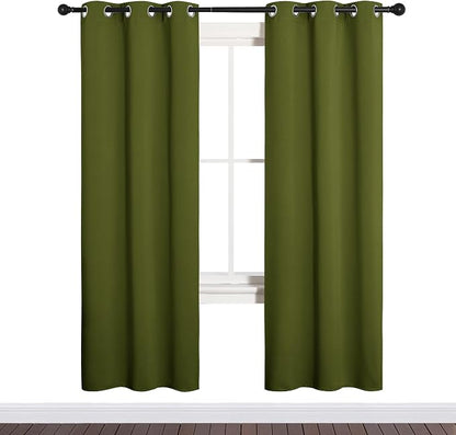 NICETOWN Bedroom Curtain Panels Blackout Draperies, Christmas Holiday Decor - Image 2