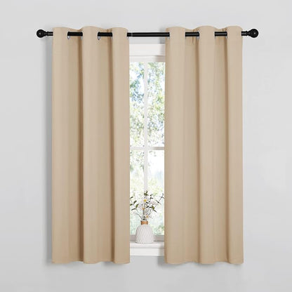 NICETOWN Room Darkening Draperies Window Curtain Panels, Thermal Insulated - Image 2