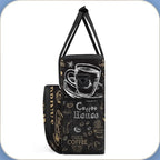coffee cups beans bread Coffee Maker Carring Bag Travel Carrying Storage Tote Bag Compatible with Keurig K-Mini or K-Mini Plus Portable Single Serve Coffee Brewer Case with Pockets for K-cup Pods