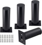 Set of 4 Furniture Legs 4.7 Inch, Adjustable Aluminum Alloy Cabinet Legs by Kyuionty