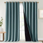 NICETOWN Full Shading Curtains for Windows, Super Heavy-Duty Black Lined by NICETOWN