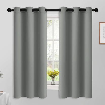 Yakamok Room Darkening Curtains 42x63 inch Length Dove Grey-Living Room | 2 by Yakamok
