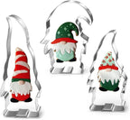 Gnome Cookie Cutter Set-5.3" 4.5" 4.3"-3-Pieces-Holiday Cookie Cutters Fondant Biscui Cutters