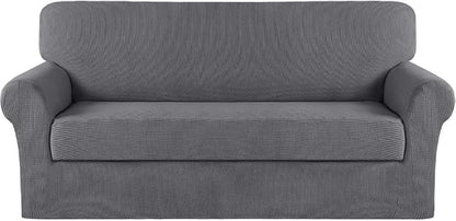 Turquoize Stretch Sofa Slipcover 2 Pieces Sofa Cover Couch Cover by Turquoize