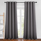 NICETOWN Grey Blackout Curtains 102 inches Long, Grommet Thermal Insulated by NICETOWN