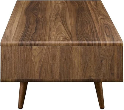 Modway Transmit Mid-Century Coffee Table, Walnut White - Image 4