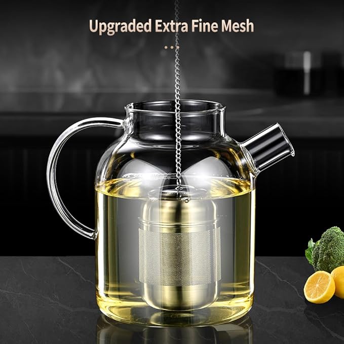 2Pack 316 Stainless Steel Tea Infuser for Loose Leaf Tea Reusable Tea Steeper Extra Fine Mesh Tea Infuser Tea Strainer for Loose Leaf Tea Spices and Seasonings (2 Pack - Large)